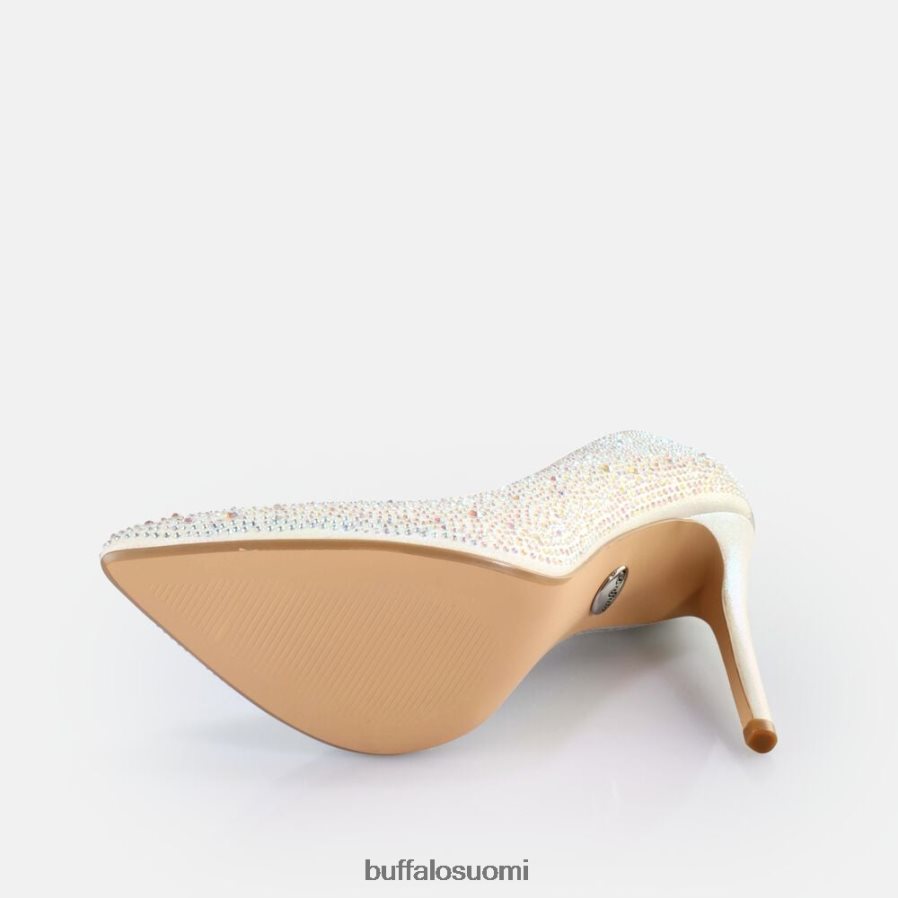 Juliette jääpumput vegaaninen DZ48H4515 valkoinen helmi Buffalo |korkokengät