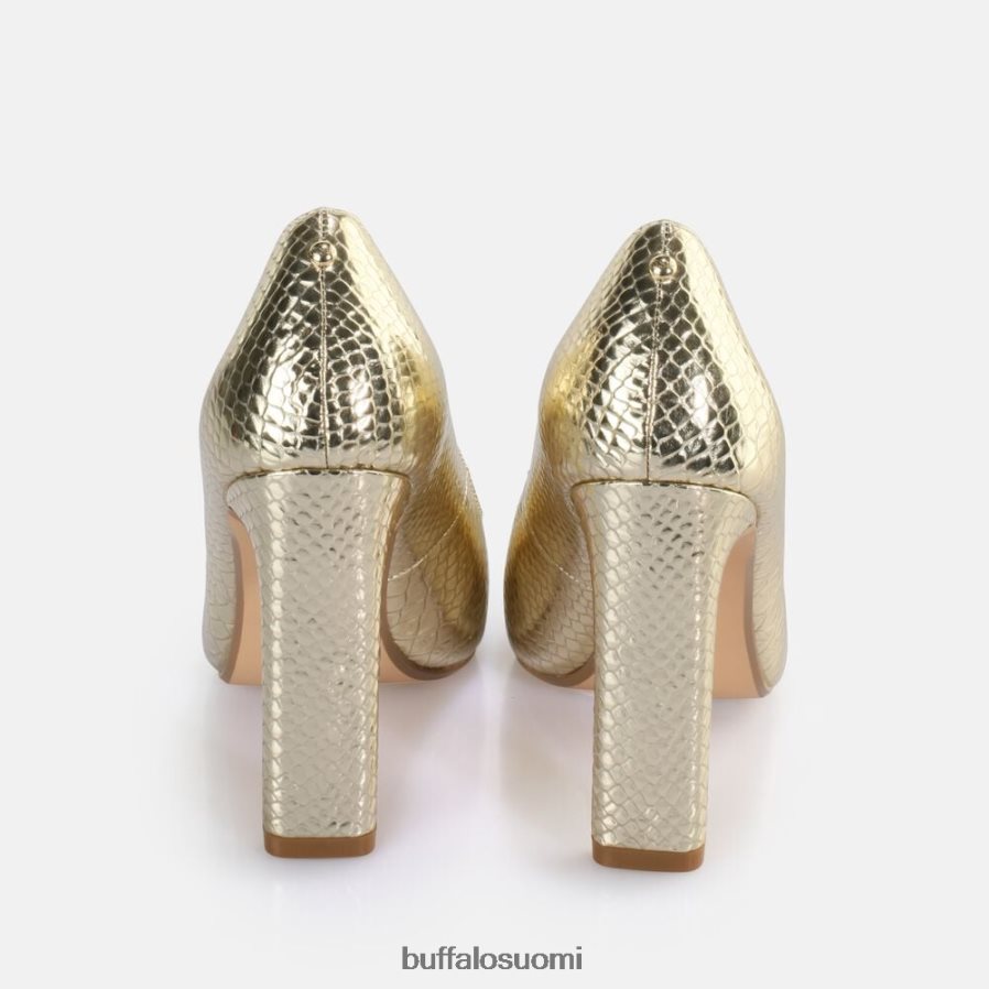 jolie pump vegaani DZ48H4184 käärme kultaa Buffalo |korkokengät
