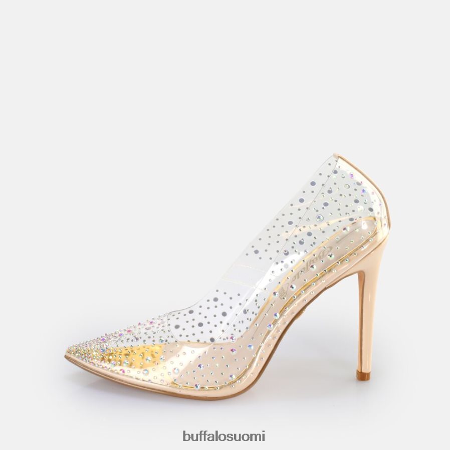 vegaani juliette timanttipumppu DZ48H4378 läpinäkyvä/kerma Buffalo |korkokengät