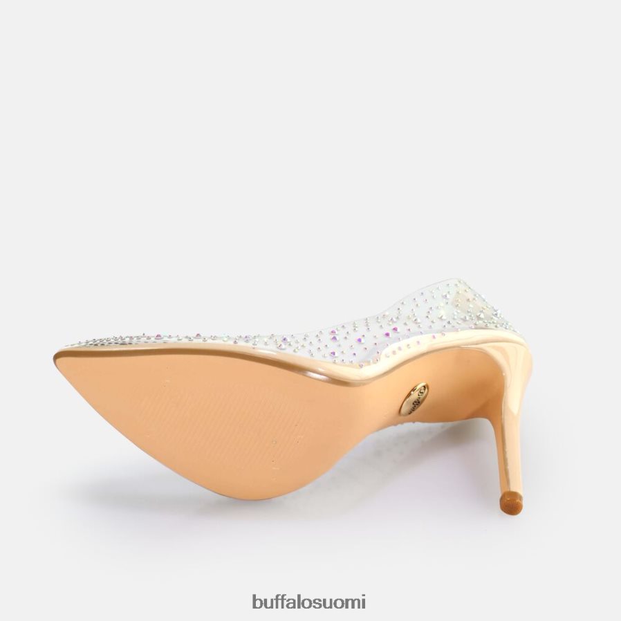 vegaani juliette timanttipumppu DZ48H4378 läpinäkyvä/kerma Buffalo |korkokengät