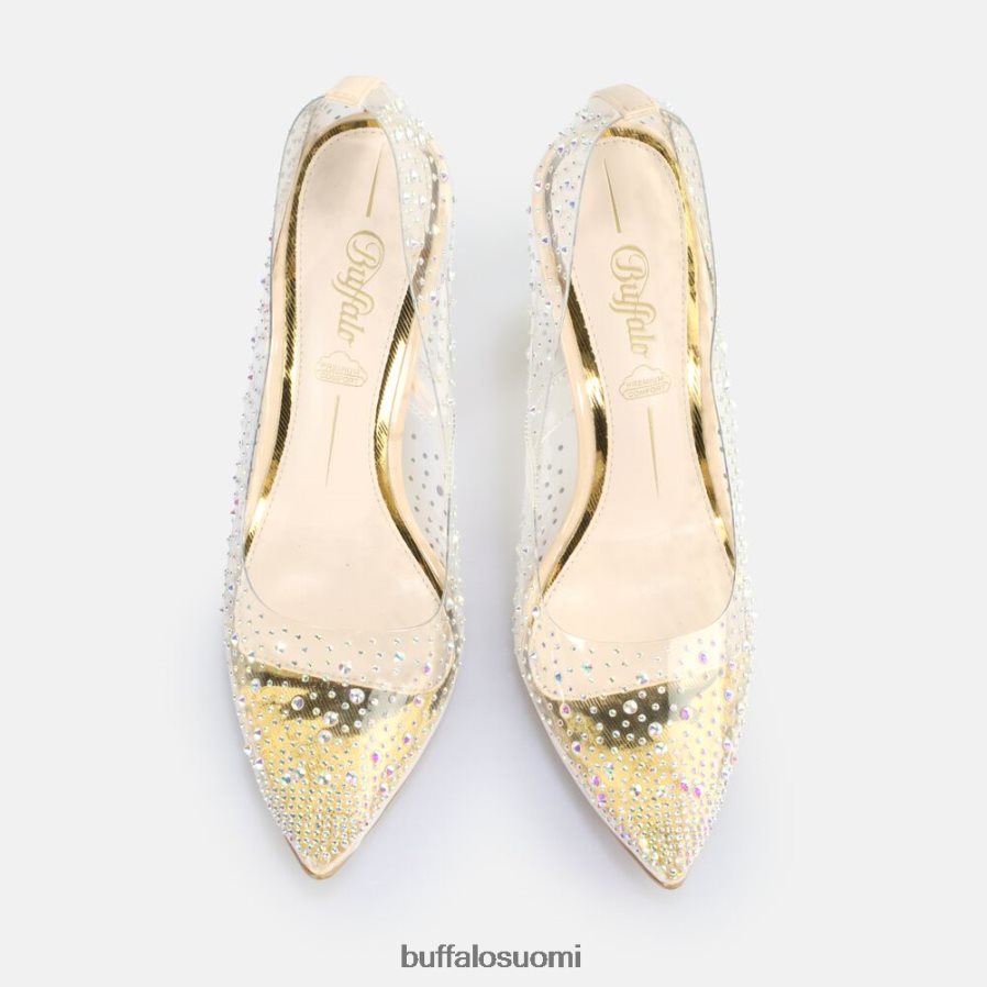 vegaani juliette timanttipumppu DZ48H4378 läpinäkyvä/kerma Buffalo |korkokengät