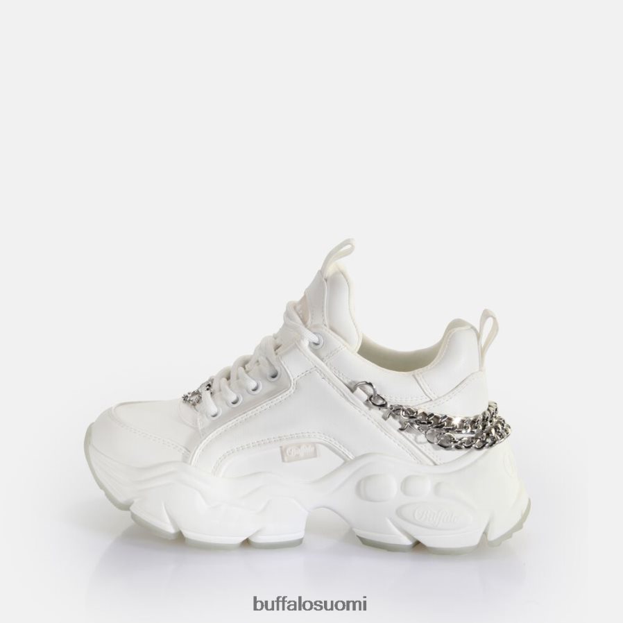 binary chain 3.0 trainer tennarit matala vegaani DZ48H4418 valkoinen/hopea Buffalo |lenkkarit