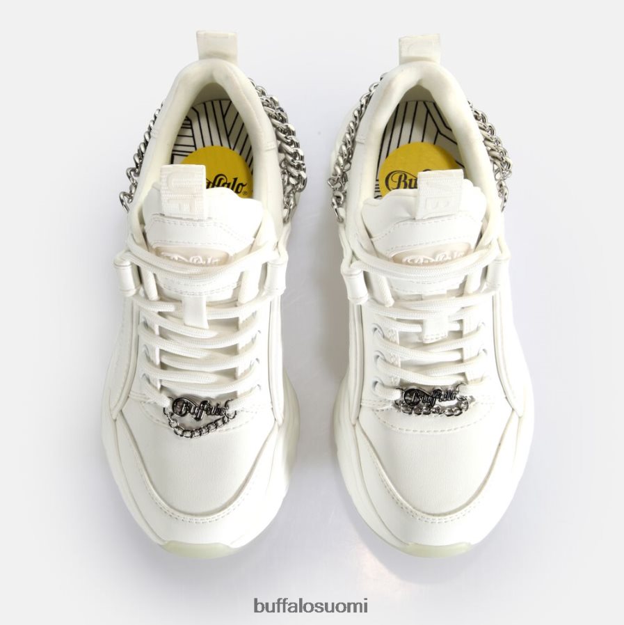 binary chain 3.0 trainer tennarit matala vegaani DZ48H4418 valkoinen/hopea Buffalo |lenkkarit