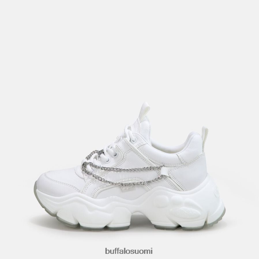 binary chain trainer matala vegaani DZ48H4346 valkoinen hopeaketjulla Buffalo |lenkkarit