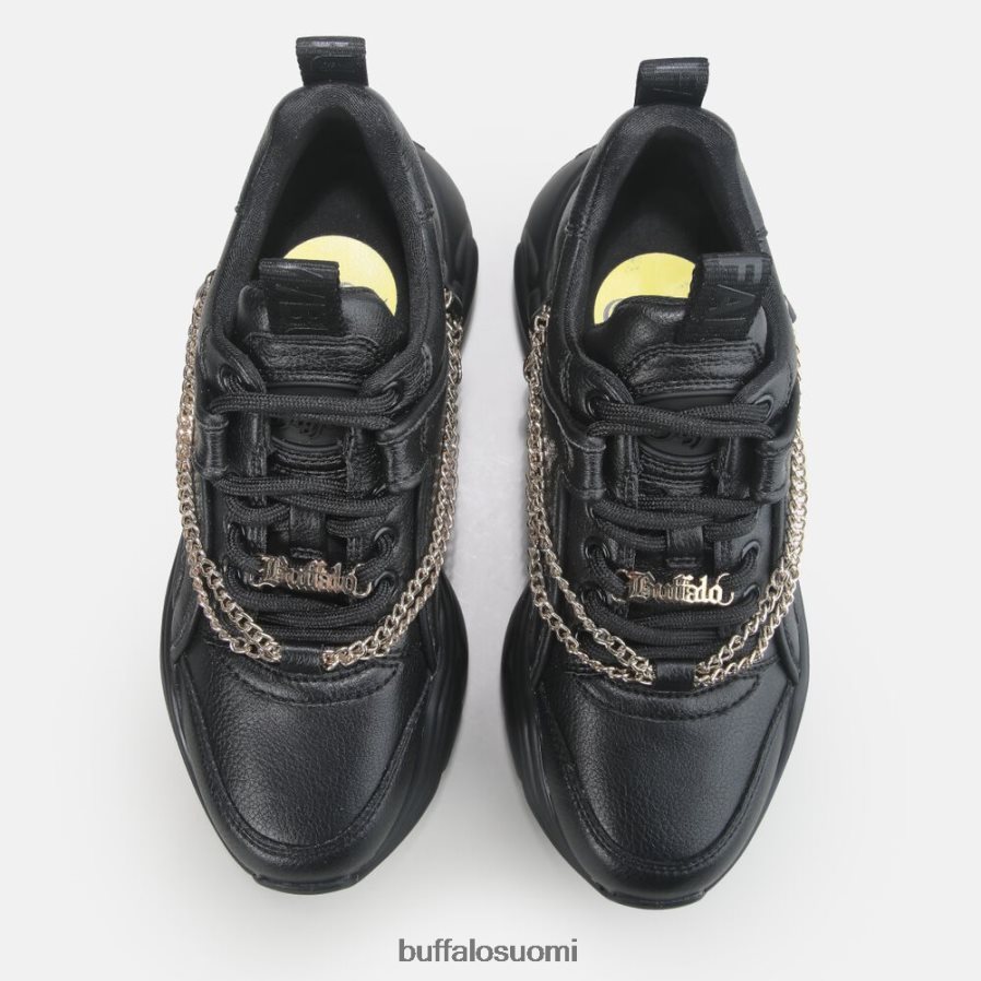binary chain trainer matala vegaani DZ48H4347 musta kultaisella ketjulla Buffalo |lenkkarit