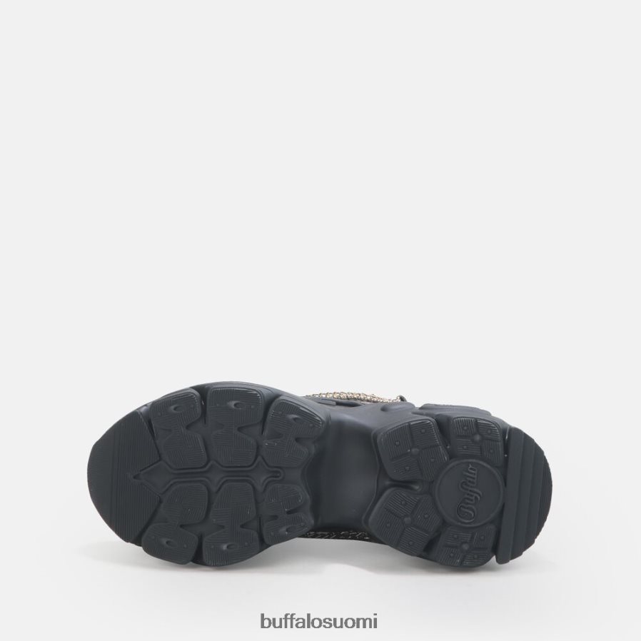 binary chain trainer matala vegaani DZ48H4347 musta kultaisella ketjulla Buffalo |lenkkarit