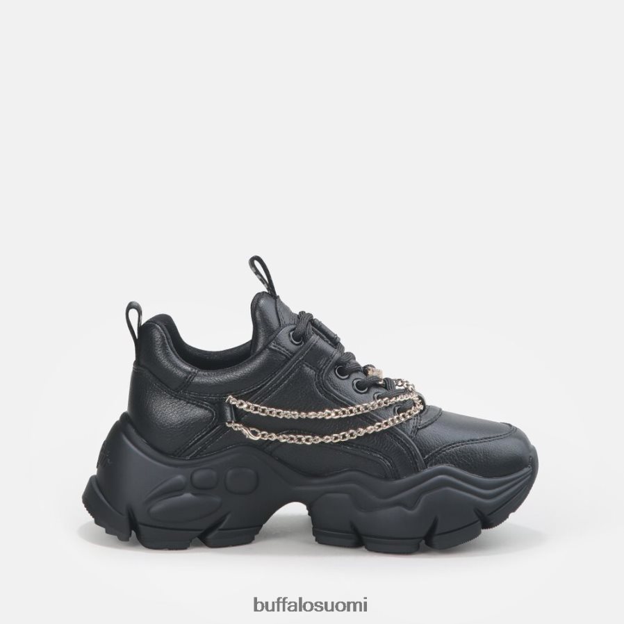 binary chain trainer matala vegaani DZ48H4347 musta kultaisella ketjulla Buffalo |lenkkarit