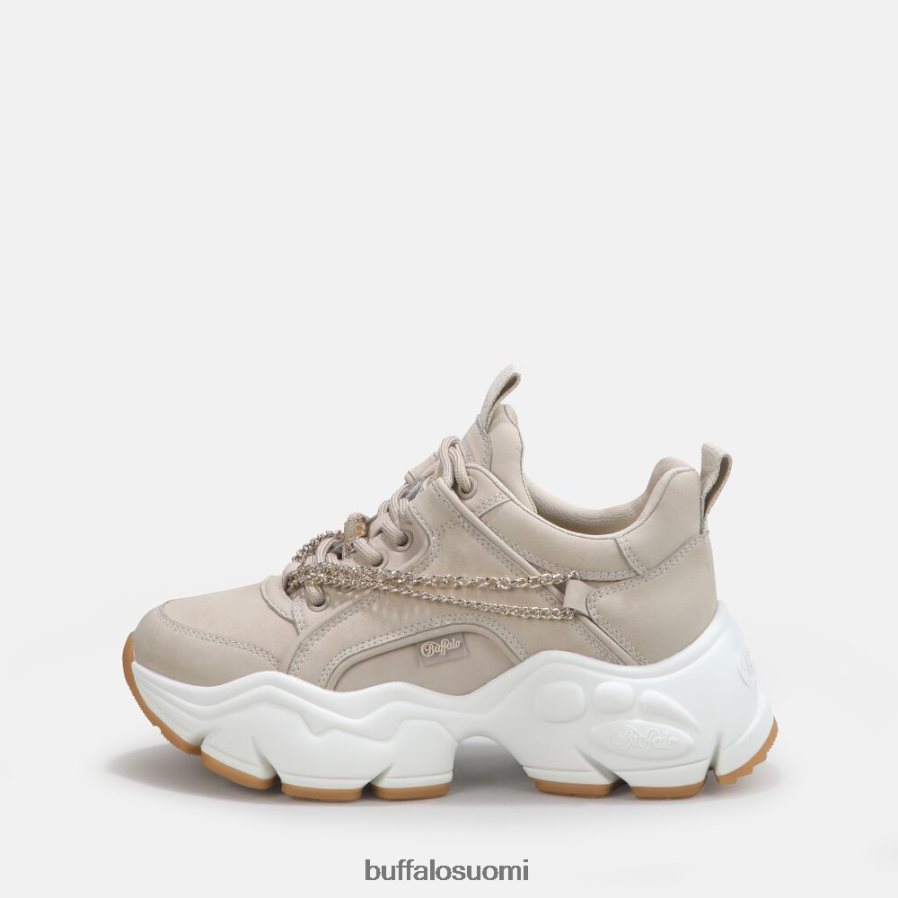 binary chain trainer matala vegaani DZ48H4348 beige kultaisella ketjulla Buffalo |lenkkarit