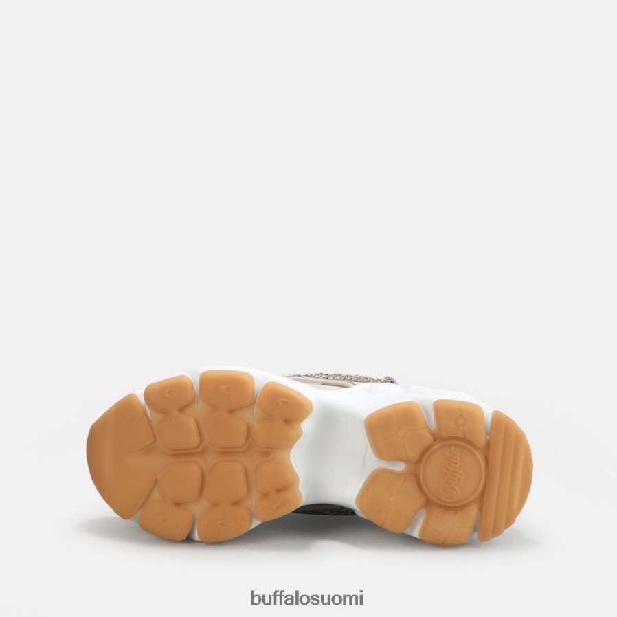 binary chain trainer matala vegaani DZ48H4348 beige kultaisella ketjulla Buffalo |lenkkarit