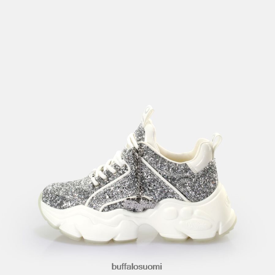 binary glam sneaker lenkkari matala vegaani DZ48H4501 valkoinen/hopea Buffalo |lenkkarit