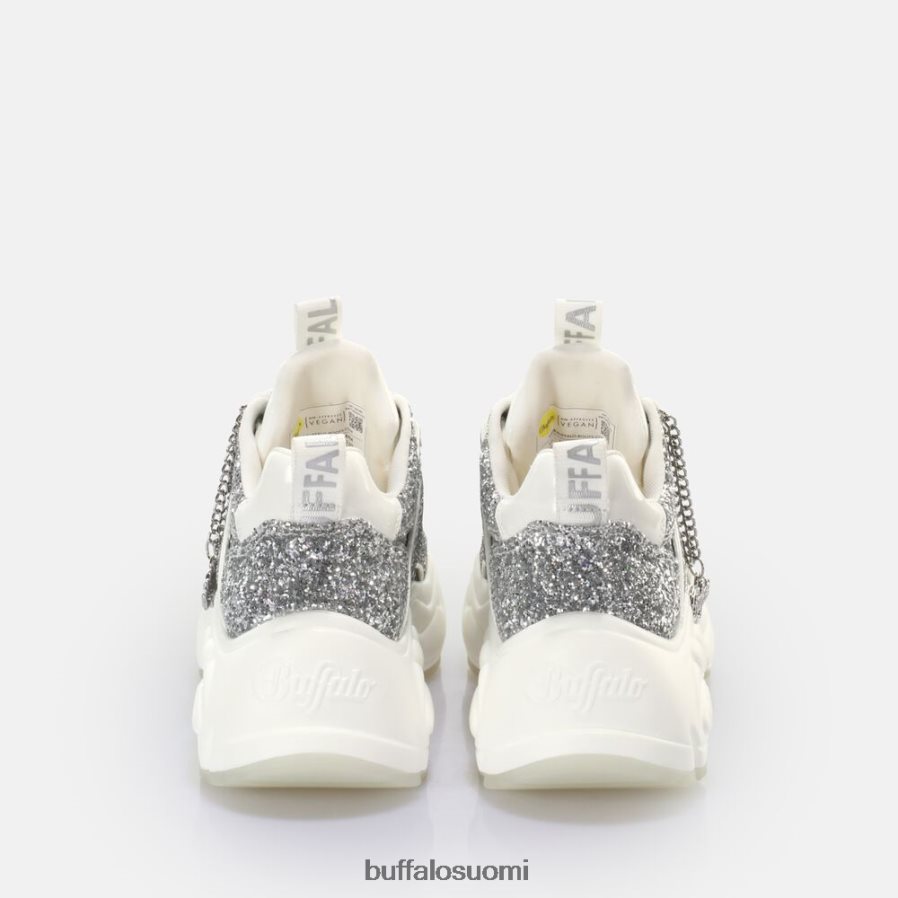 binary glam sneaker lenkkari matala vegaani DZ48H4501 valkoinen/hopea Buffalo |lenkkarit