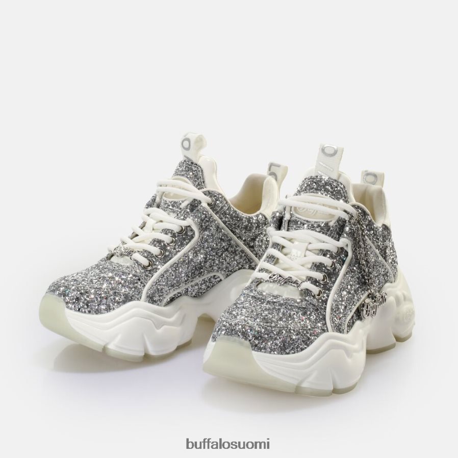 binary glam sneaker lenkkari matala vegaani DZ48H4501 valkoinen/hopea Buffalo |lenkkarit