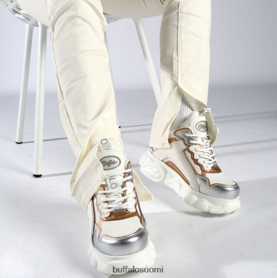 cld chai trainer matala vegaani DZ48H477 valkoinen/hopea/kulta Buffalo |lenkkarit