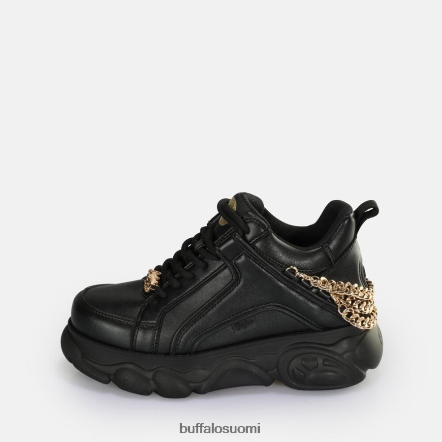 cld corin chain 2.0 lenkkari matala vegaaninen DZ48H4591 musta kulta Buffalo |lenkkarit