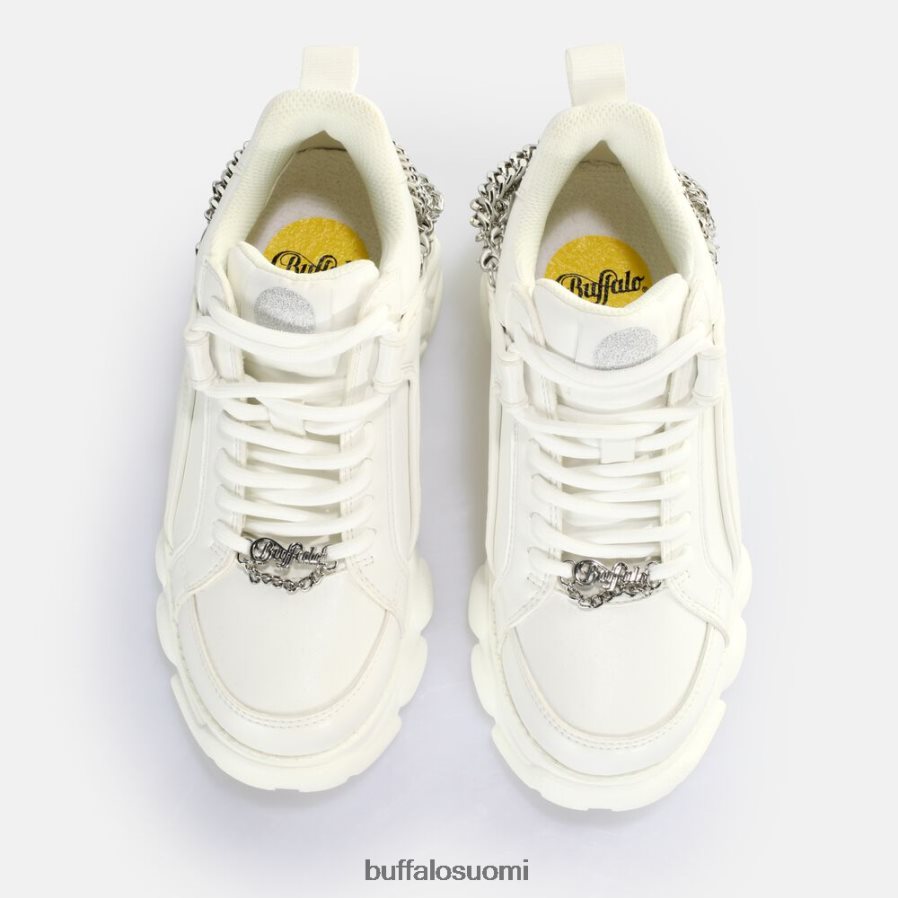 cld corin chain 2.0 lenkkari matala vegaaninen DZ48H4592 valkoinen/hopea Buffalo |lenkkarit