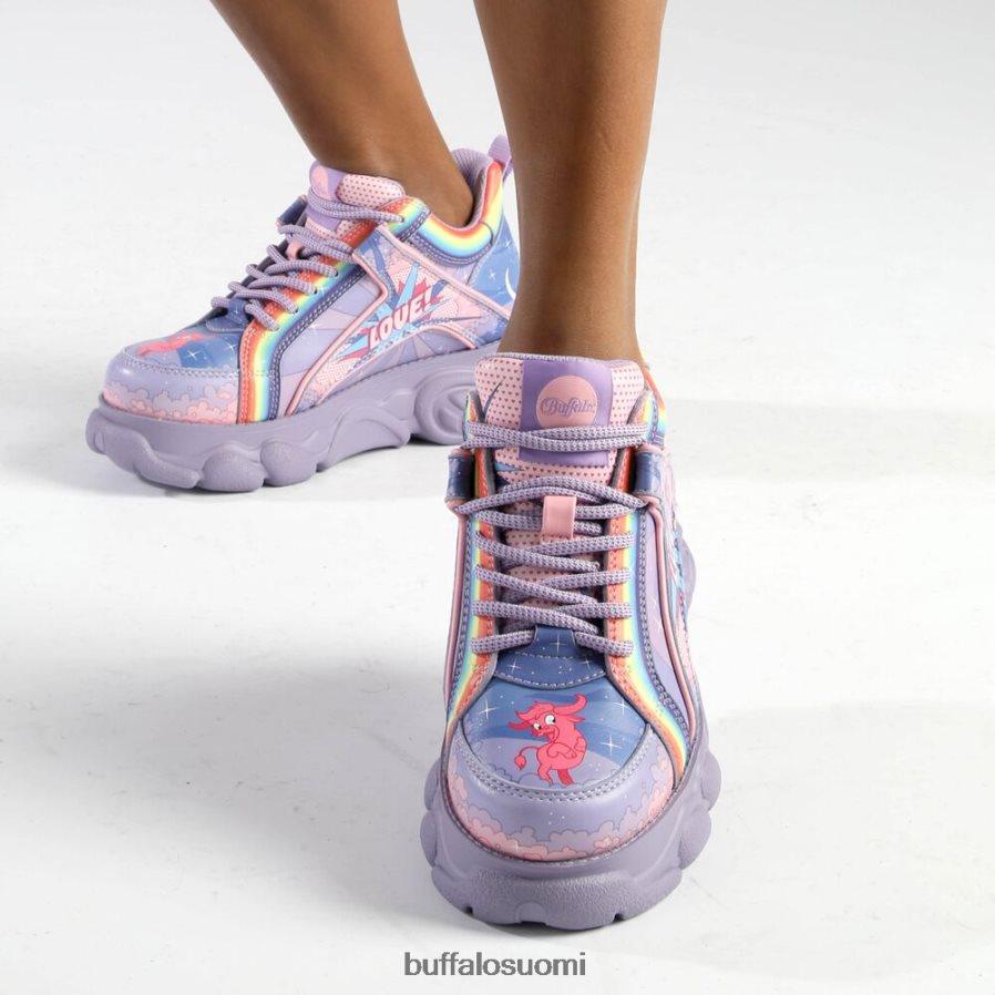 cld corin graffiti lenkkarit matalat vegaaniset DZ48H4139 violetti rakkaus Buffalo |lenkkarit