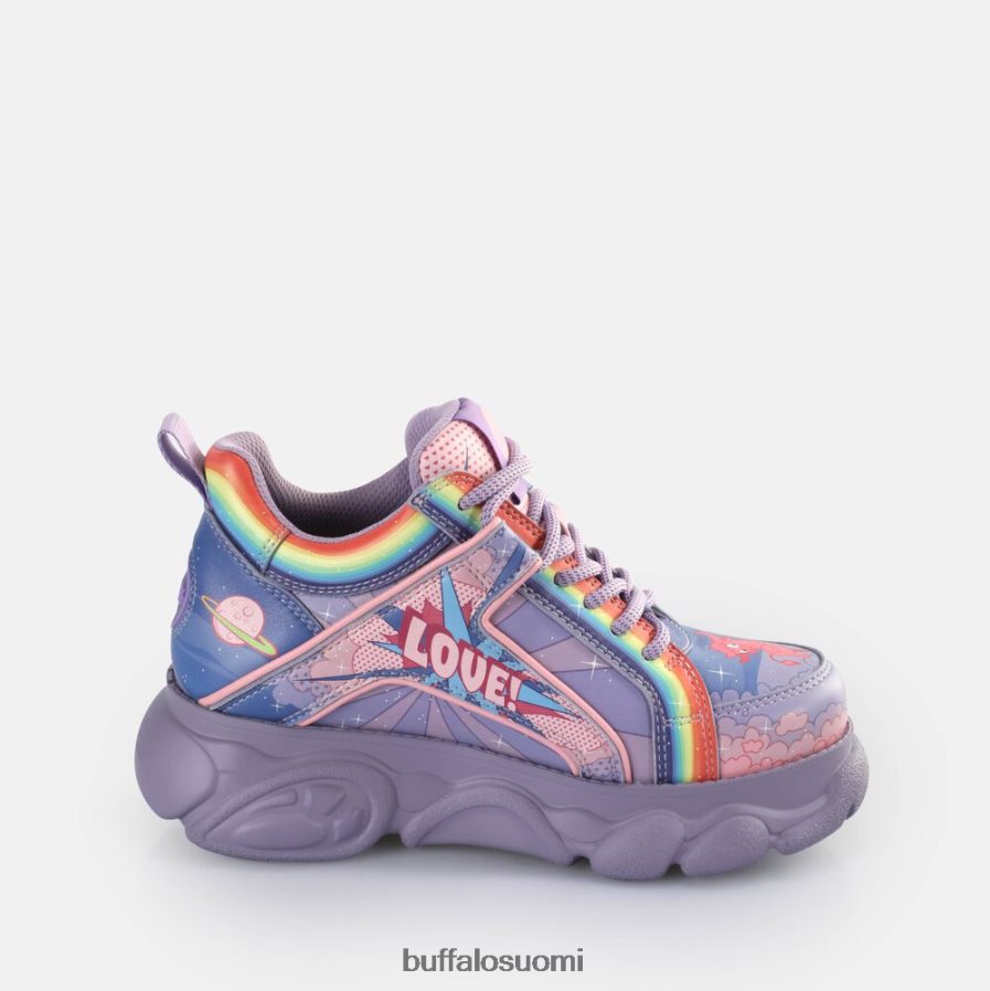 cld corin graffiti lenkkarit matalat vegaaniset DZ48H4139 violetti rakkaus Buffalo |lenkkarit