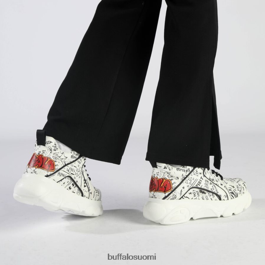 cld corin graffiti lenkkarit matalat vegaaniset DZ48H4140 valkoinen musta Buffalo |lenkkarit