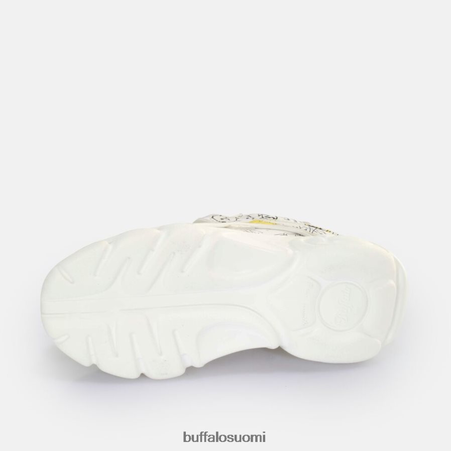 cld corin lenkkari matala vegaaninen DZ48H4210 graffiti valkoinen Buffalo |lenkkarit