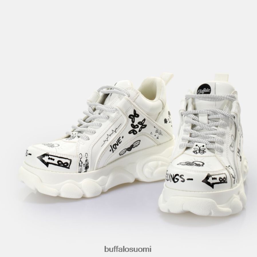 cld corin lenkkari matala vegaaninen DZ48H4756 graffiti doodle Buffalo |lenkkarit