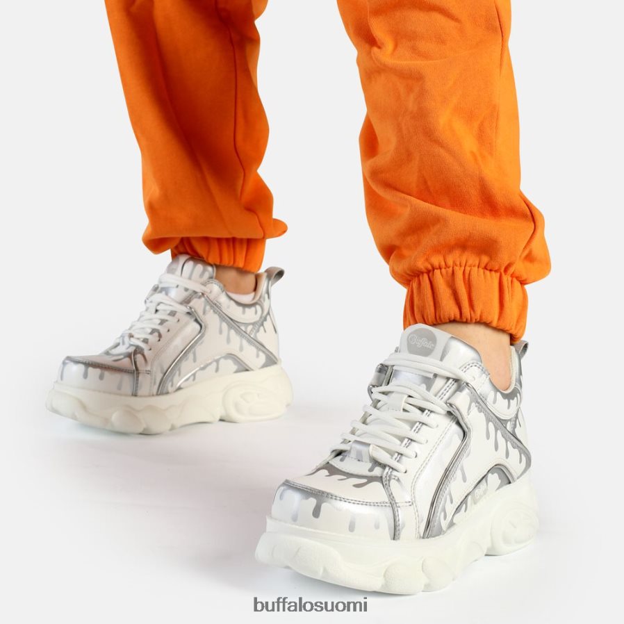 cld corin lenkkari matala vegaaninen DZ48H4757 valkoinen/hopea Buffalo |lenkkarit