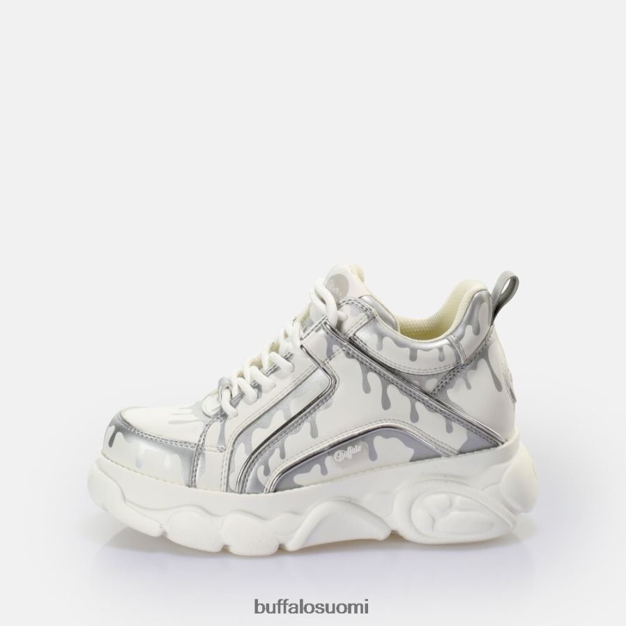 cld corin lenkkari matala vegaaninen DZ48H4757 valkoinen/hopea Buffalo |lenkkarit