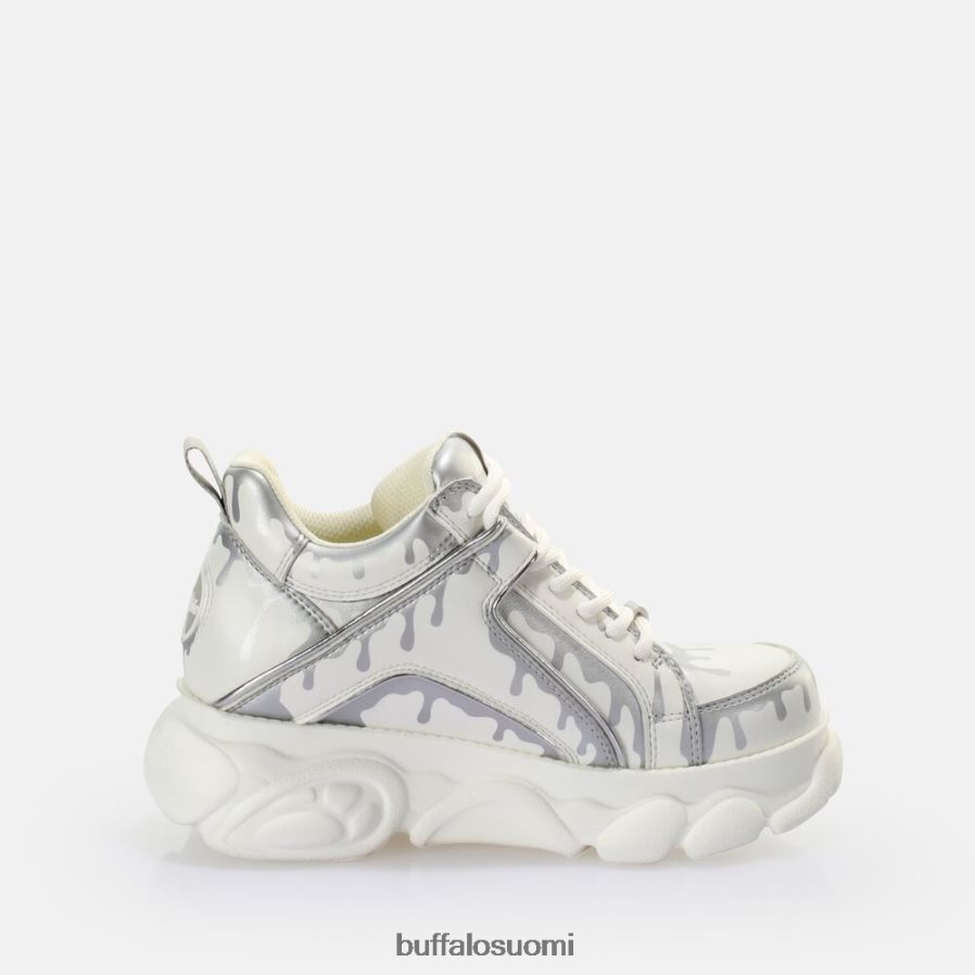 cld corin lenkkari matala vegaaninen DZ48H4757 valkoinen/hopea Buffalo |lenkkarit