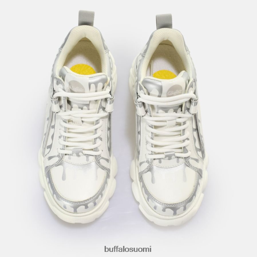 cld corin lenkkari matala vegaaninen DZ48H4757 valkoinen/hopea Buffalo |lenkkarit