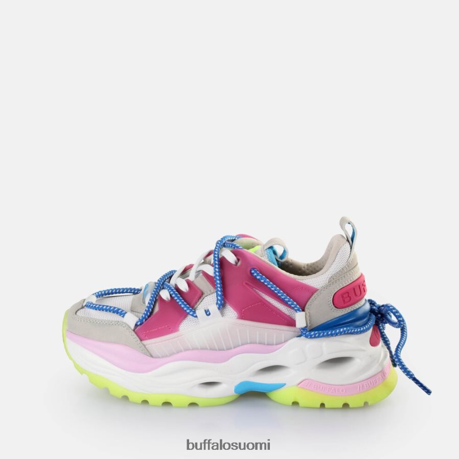 vaaleanharmaa/neon monivärinen