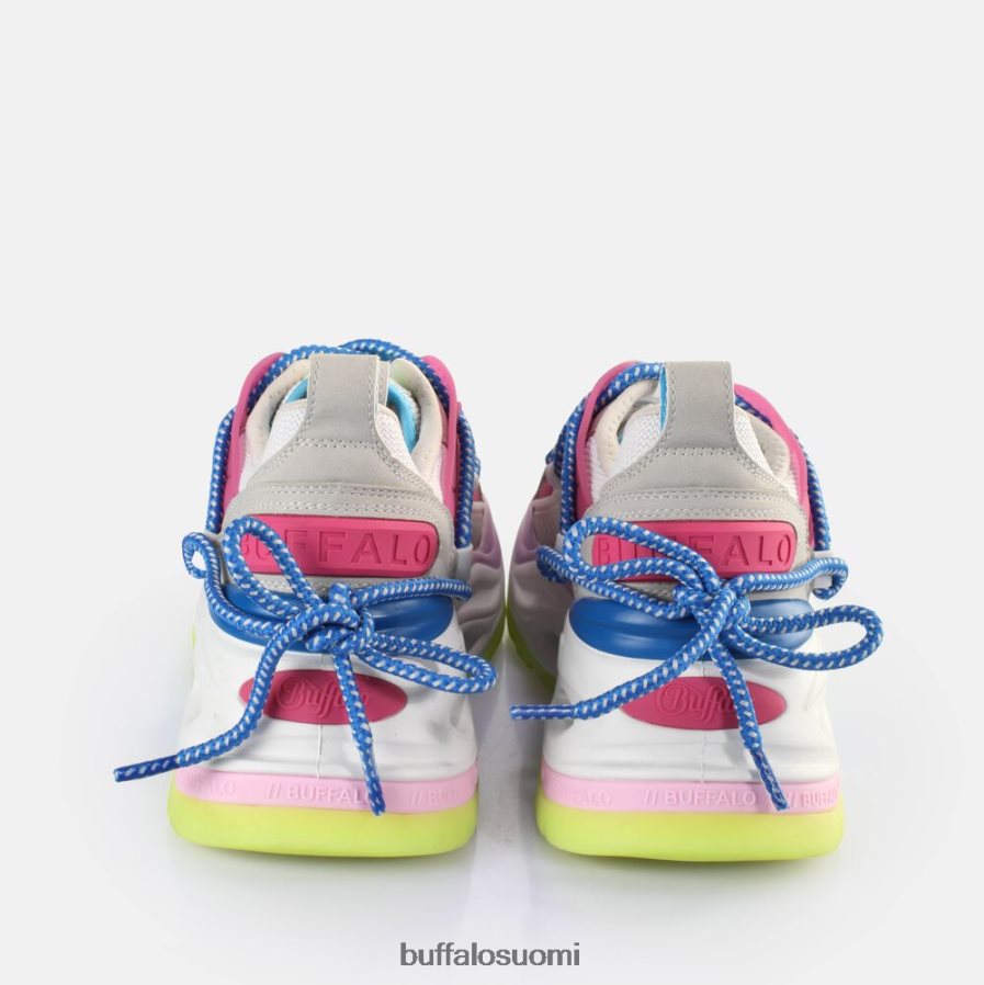 matalat vegaaniset kolmoispitsiset tennarit DZ48H4747 vaaleanharmaa/neon monivärinen Buffalo |lenkkarit