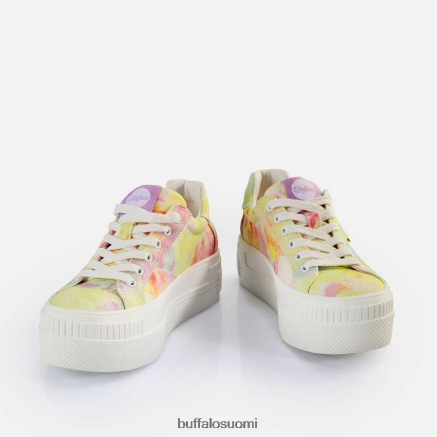 matalat vegaaniset lenkkarit DZ48H4115 solmioväri koralli/vihreä Buffalo |lenkkarit