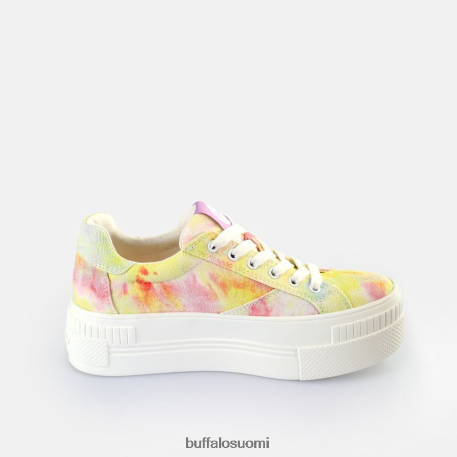 matalat vegaaniset lenkkarit DZ48H4115 solmioväri koralli/vihreä Buffalo |lenkkarit