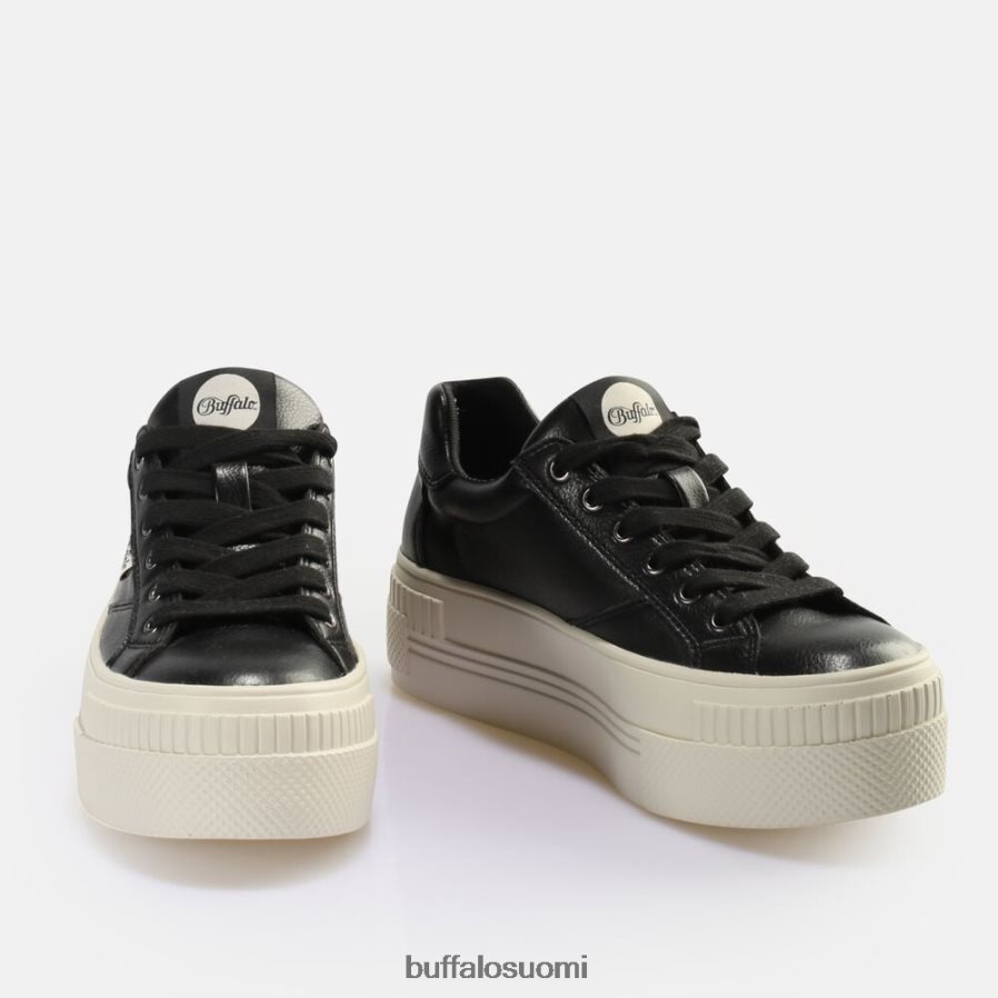 paritettu laceup lo sneaker matala vegaani DZ48H4377 musta/harmaavalkoinen Buffalo |lenkkarit