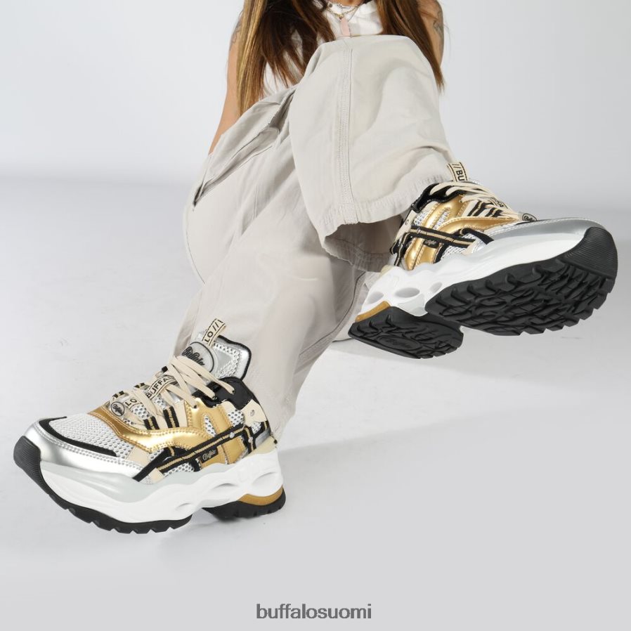 triplet hollow trainer matala vegaani DZ48H4129 kulta/hopea/musta Buffalo |lenkkarit