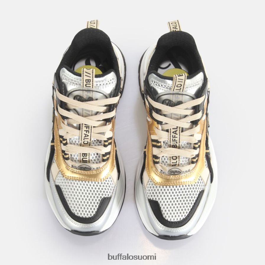 triplet hollow trainer matala vegaani DZ48H4129 kulta/hopea/musta Buffalo |lenkkarit