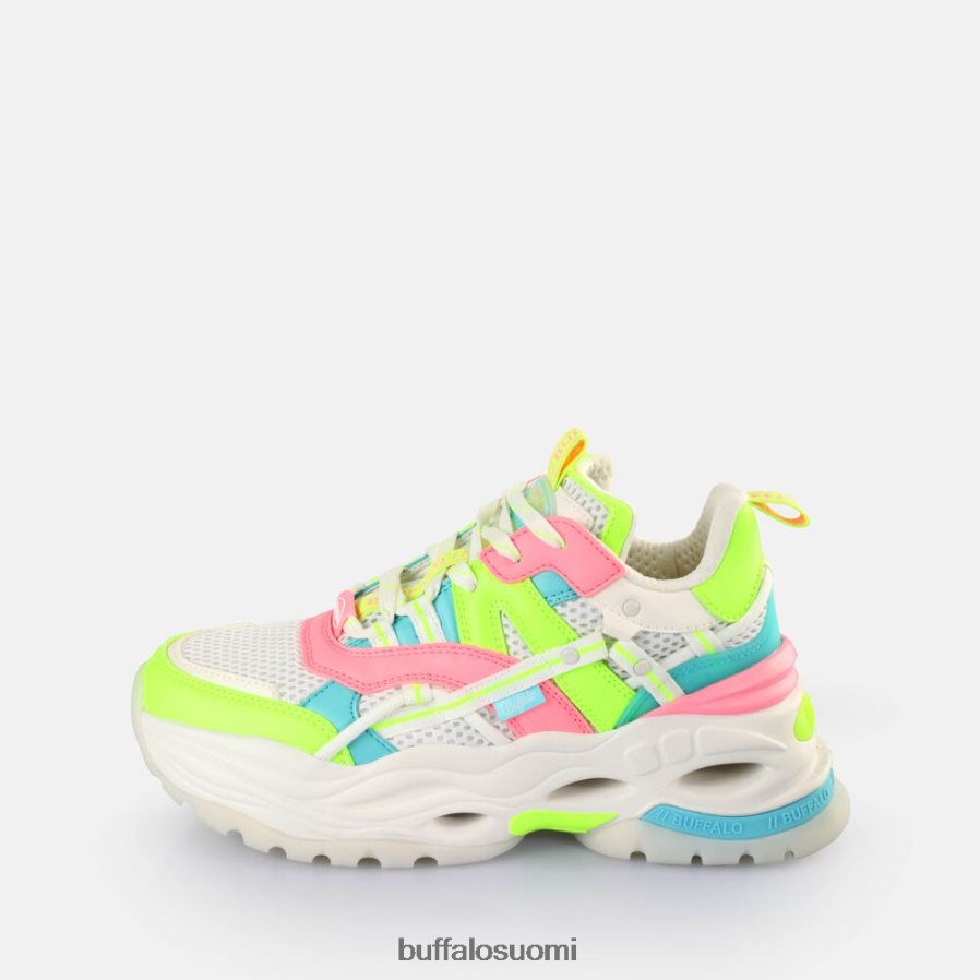 triplet ontto lenkkarit matalat vegaaniset DZ48H4128 valkoinen/neon monivärinen Buffalo |lenkkarit