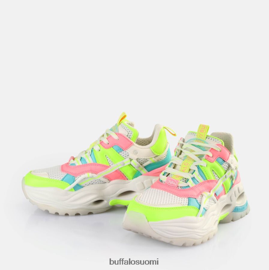 triplet ontto lenkkarit matalat vegaaniset DZ48H4128 valkoinen/neon monivärinen Buffalo |lenkkarit