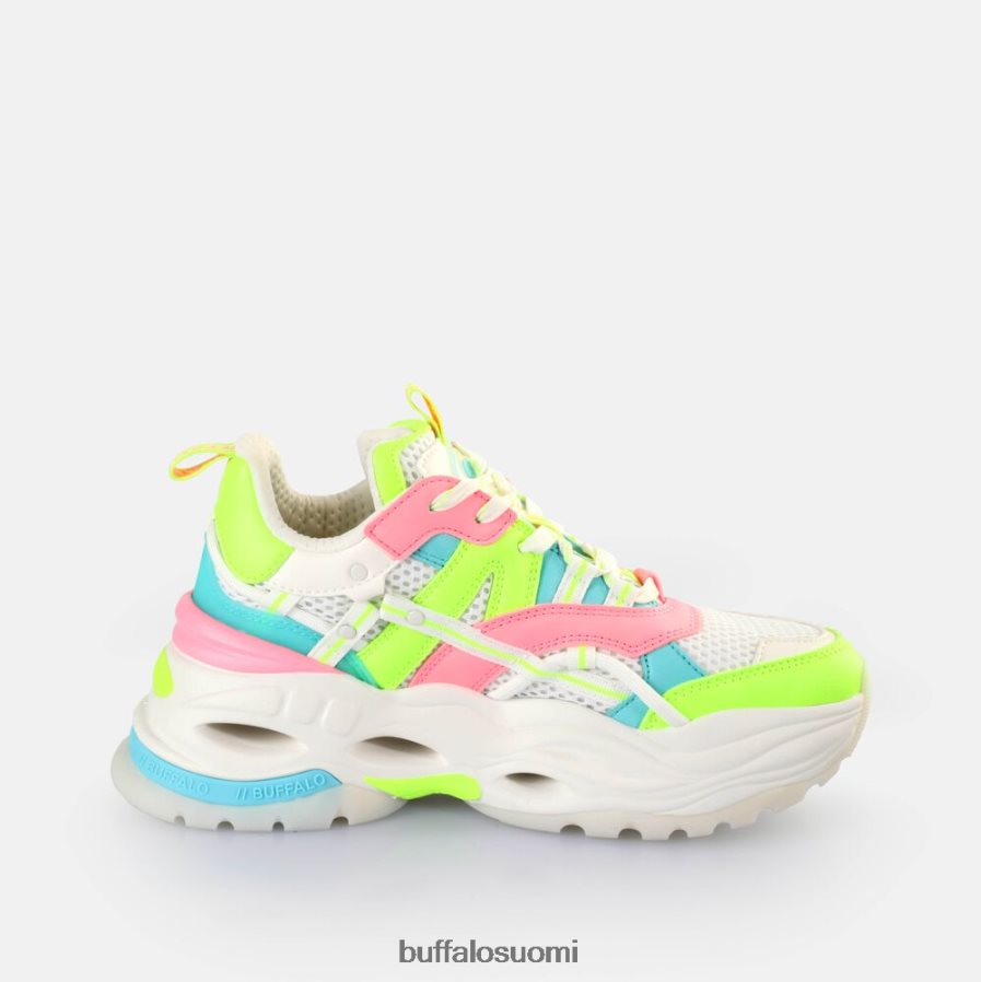 triplet ontto lenkkarit matalat vegaaniset DZ48H4128 valkoinen/neon monivärinen Buffalo |lenkkarit