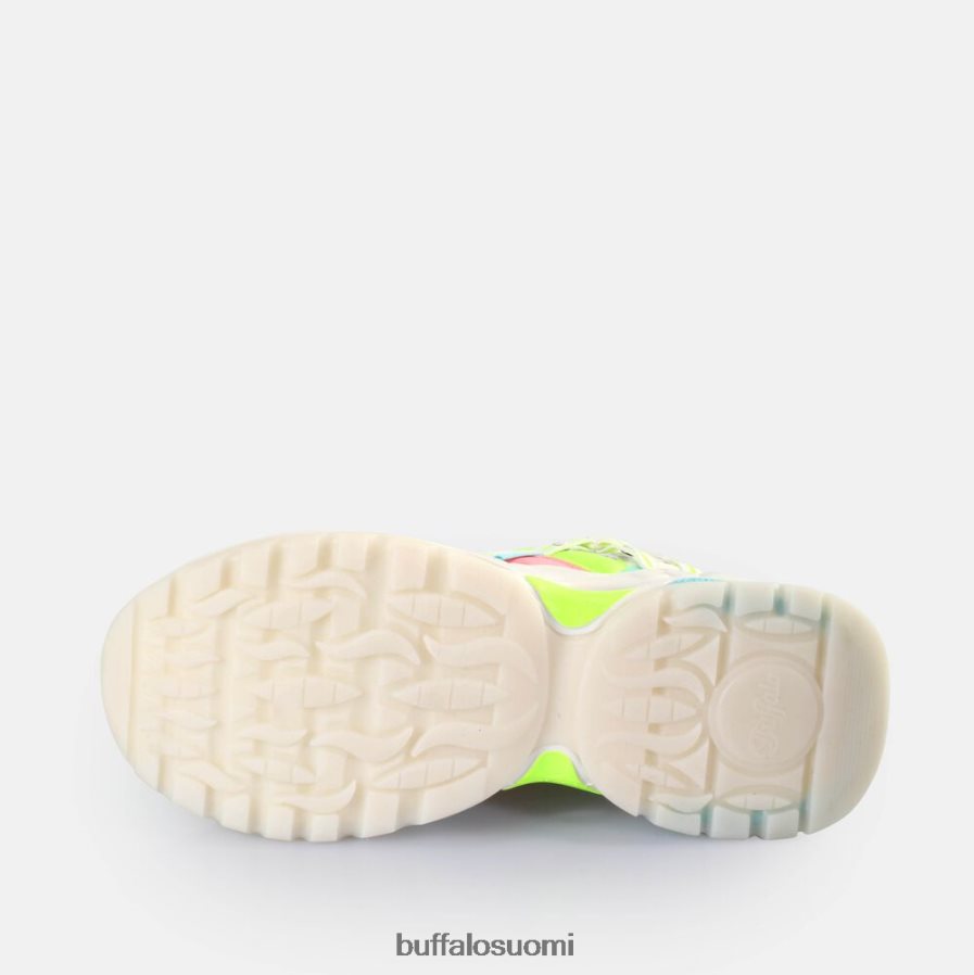 triplet ontto lenkkarit matalat vegaaniset DZ48H4128 valkoinen/neon monivärinen Buffalo |lenkkarit