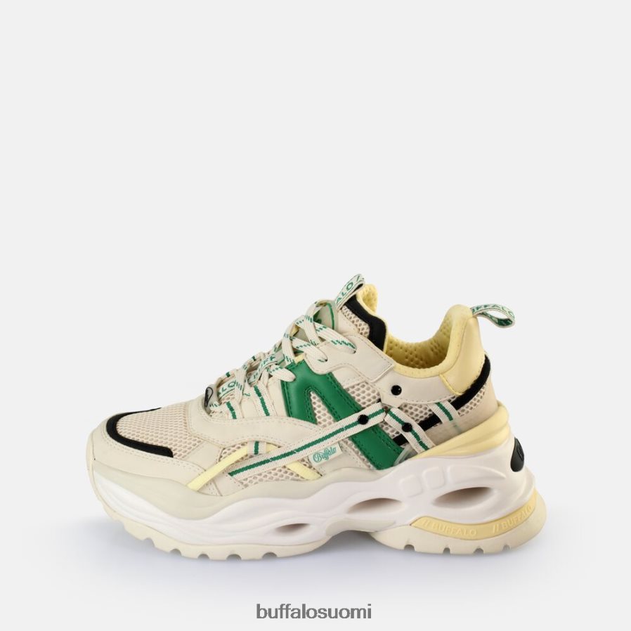 triplet ontto lenkkarit matalat vegaaniset DZ48H417 kerma/vihreä Buffalo |lenkkarit