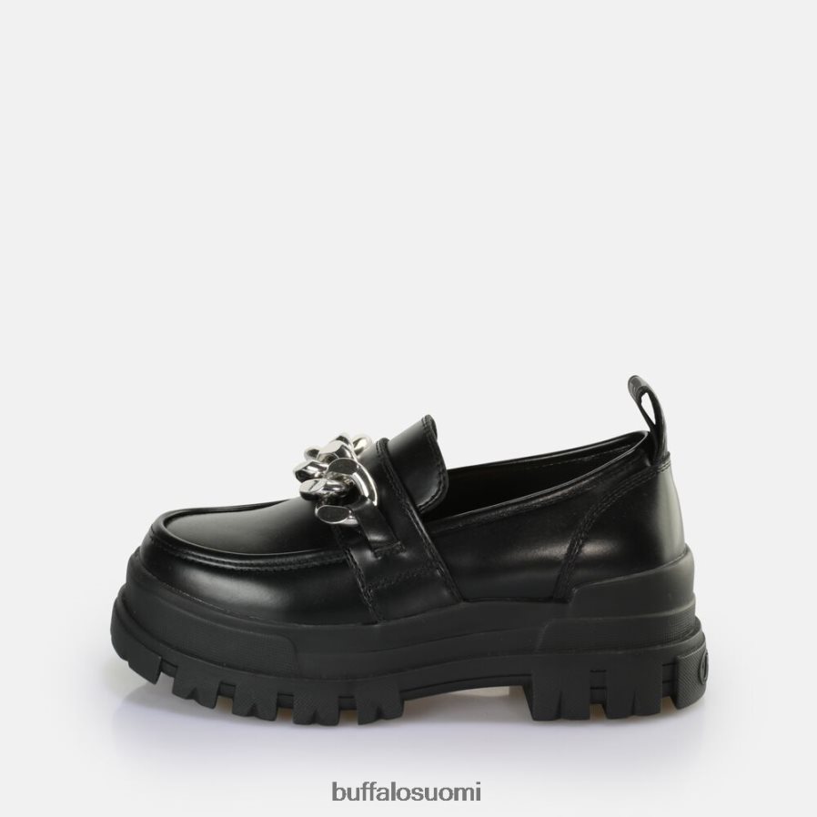 aspha loafer ketjuloafer vegaani DZ48H4596 musta/hopea Buffalo |loafers