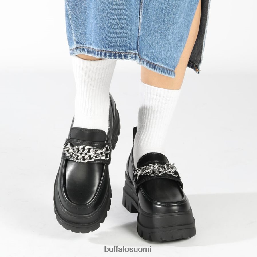 aspha loafer tc loafer vegaani DZ48H4427 musta/hopea Buffalo |loafers