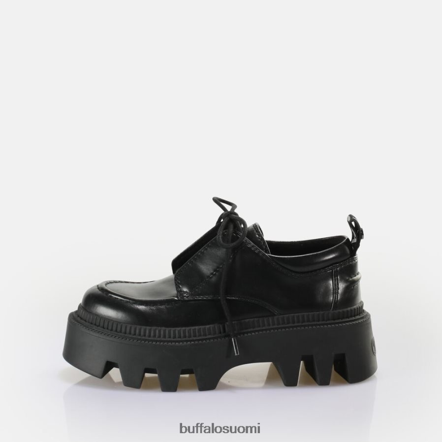 flora laceup loafer vegaani DZ48H4766 musta Buffalo |loafers