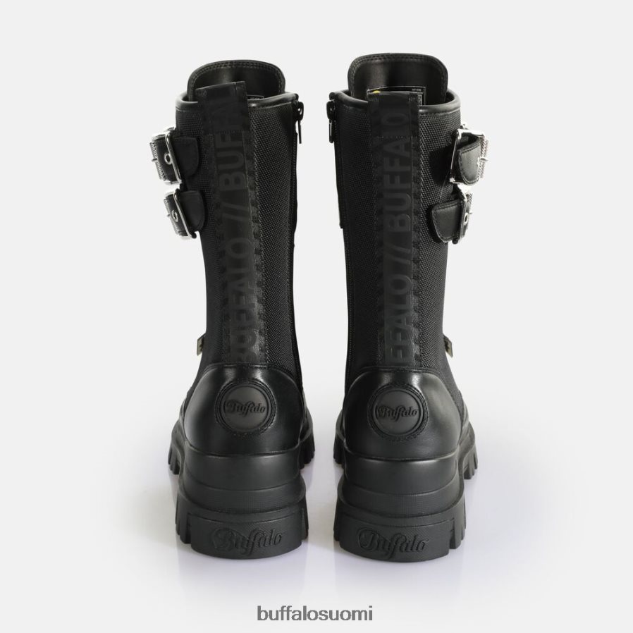 aspha com teräsnauha hi vegan nappa/nylon DZ48H4689 musta Buffalo |saappaat