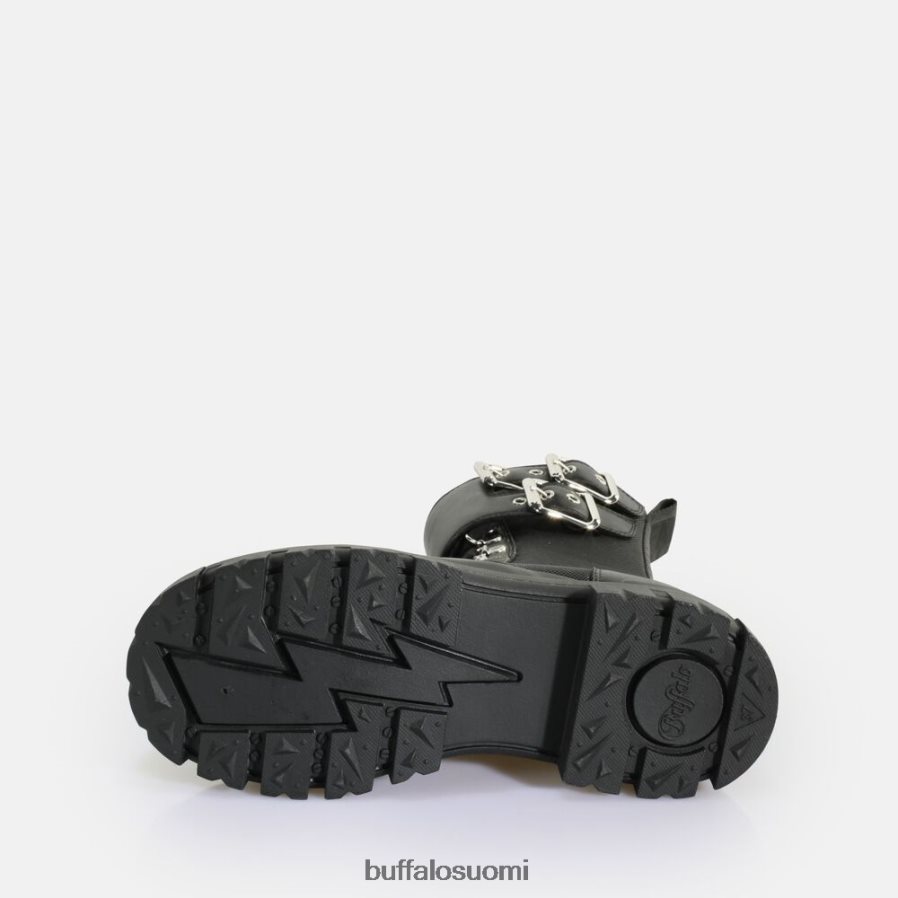 aspha com teräsnauha hi vegan nappa/nylon DZ48H4689 musta Buffalo |saappaat