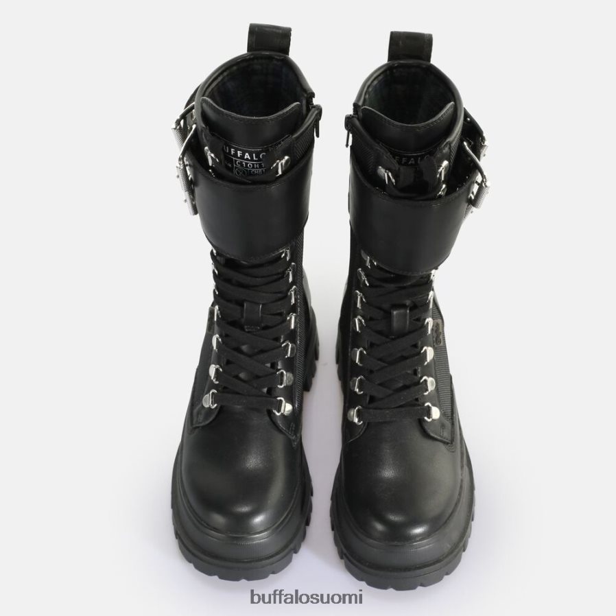 aspha com teräsnauha hi vegan nappa/nylon DZ48H4689 musta Buffalo |saappaat