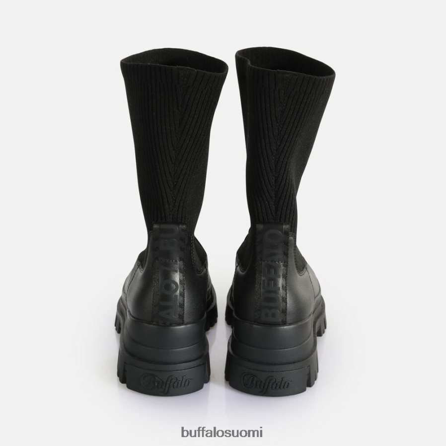 aspha sock boot short boot vegaani DZ48H4538 musta Buffalo |saappaat