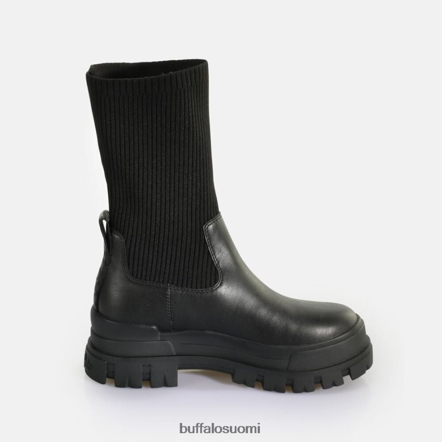 aspha sock boot short boot vegaani DZ48H4538 musta Buffalo |saappaat