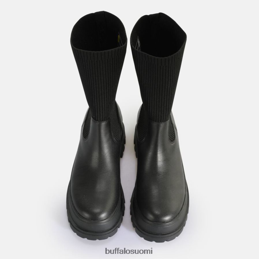 aspha sock boot short boot vegaani DZ48H4538 musta Buffalo |saappaat