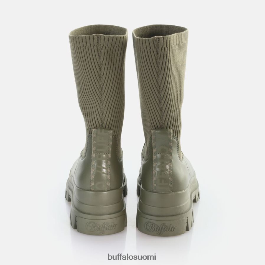 aspha sock boot short boot vegaani DZ48H4652 oliivi Buffalo |saappaat